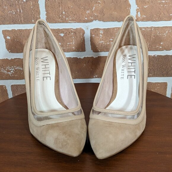 Ron White Suede Pumps - Picture 2 of 6